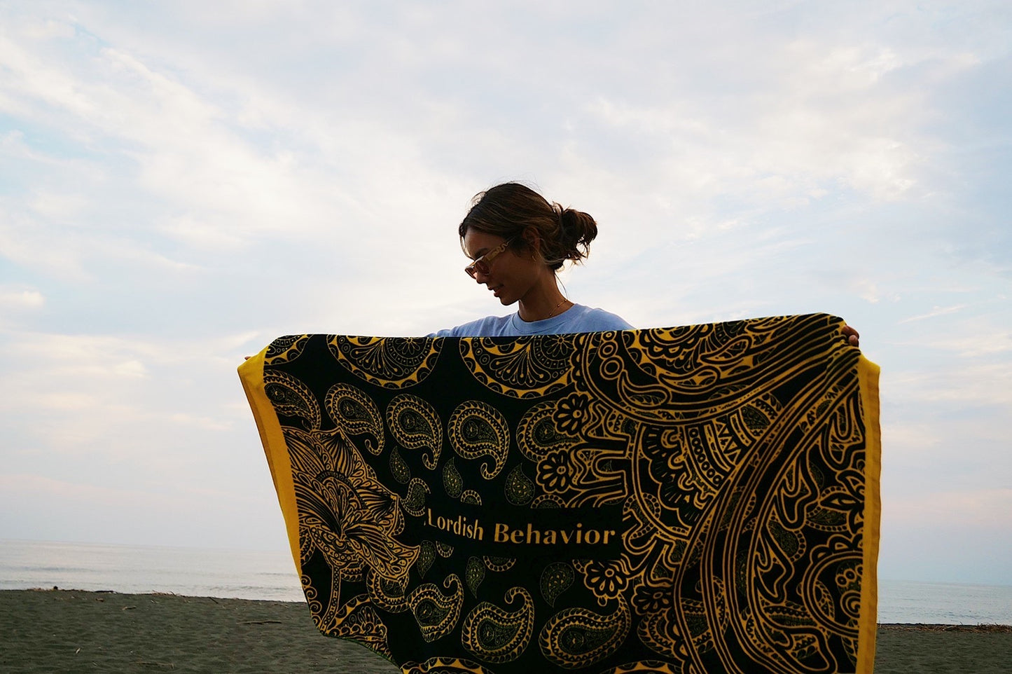 LB Beach Towel | Black