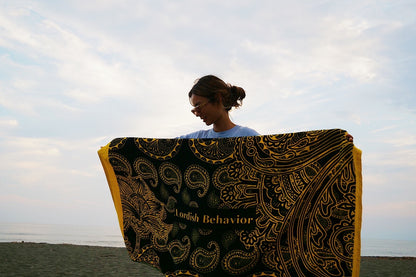 LB Beach Towel | Black