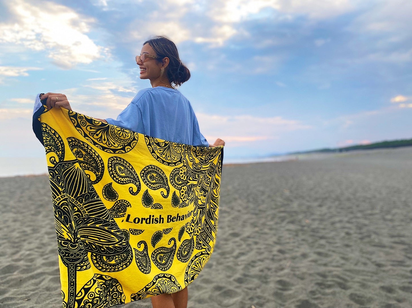 LB Beach Towel | Mustard