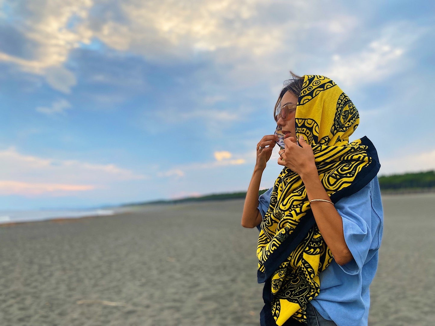 LB Beach Towel | Mustard